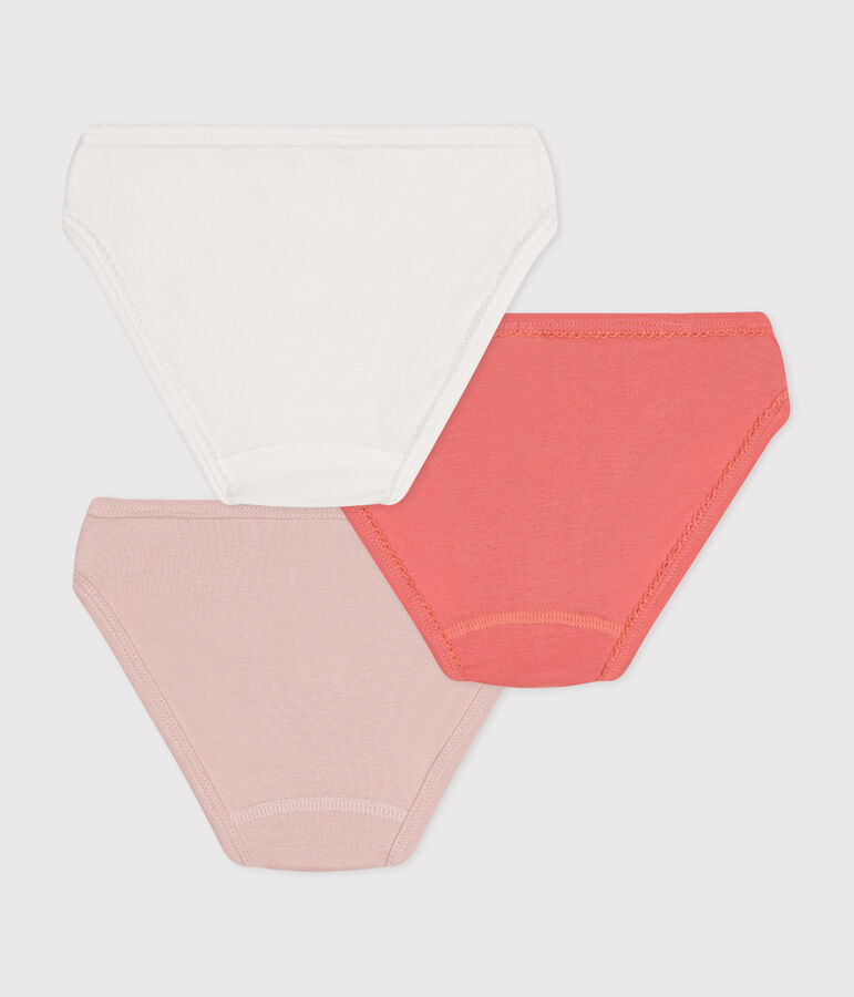 3er-Set Slips f&uuml;r M&auml;dchen aus Baumwolle vielfarbig