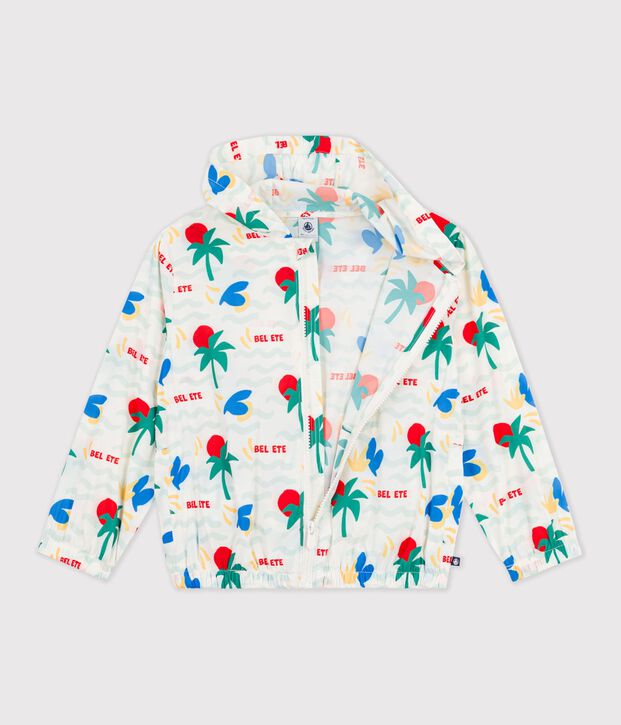 ULTRALEICHTE KINDER-WINDJACKE blau/blau