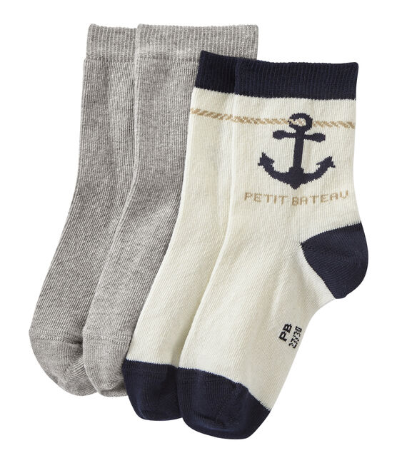 Jungen-Socken im 2er-Set weiss LOT