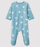 Baby-Strampler 'Yeti' aus Nicki für Jungen blau BRUME/ MARSHMALLOW