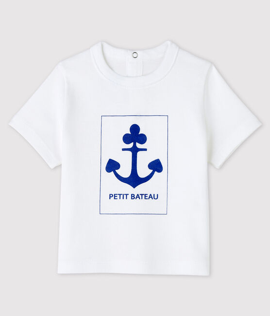Baby-T-Shirt für Jungen weiss ECUME