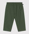 Baby-Hose aus Baumwolle und Leinen grün CROCO