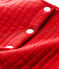 Baby-cardigan aus gestepptem doppeljersey mädchen rot TERKUIT