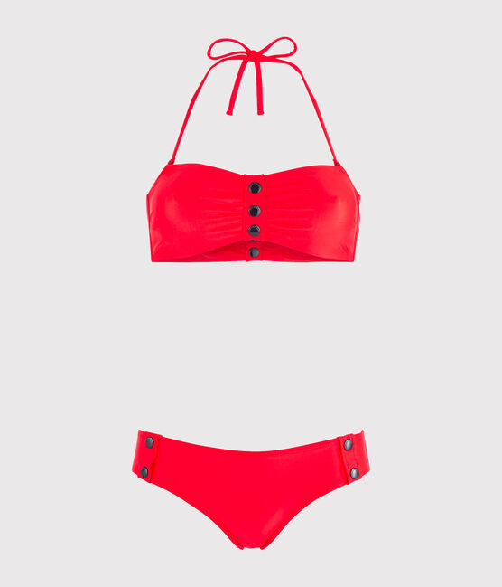 Umweltfreundlicher Bikini Damen rot PEPS