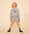 Jungen-Sweatshirt aus Molton  grau CHATON CHINE