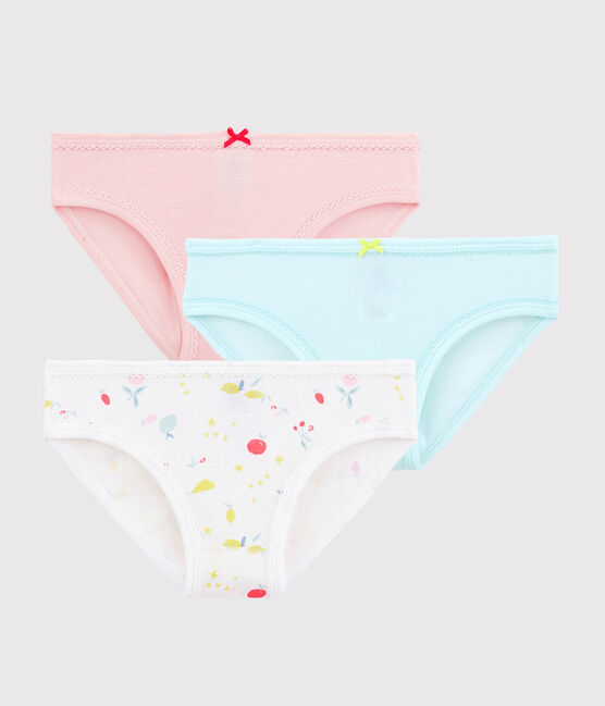 3er-Set Slips aus Bio-Baumwolle mit Früchte-Motiv für Mädchen variante 1