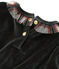 Kurzärmeliges Kinderkleid für Mädchen schwarz NOIR/weiss MULTICO