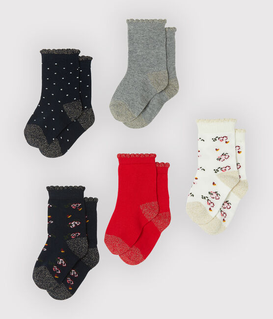 5er-Set Babysocken für Mädchen variante 1
