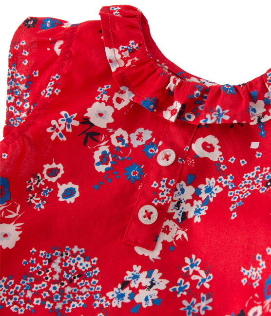 Robe bébé fille imprimée rot PEPS/weiss MULTICO