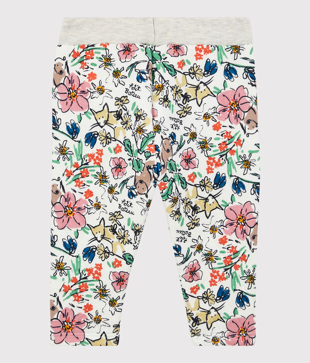 Gesteppte Baby-Hose weiss/vielfarbig