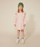 Langärmeliges Kinder-Kleid aus Doppeljersey für Mädchen rosa AVALANCHE/ ROSELINE