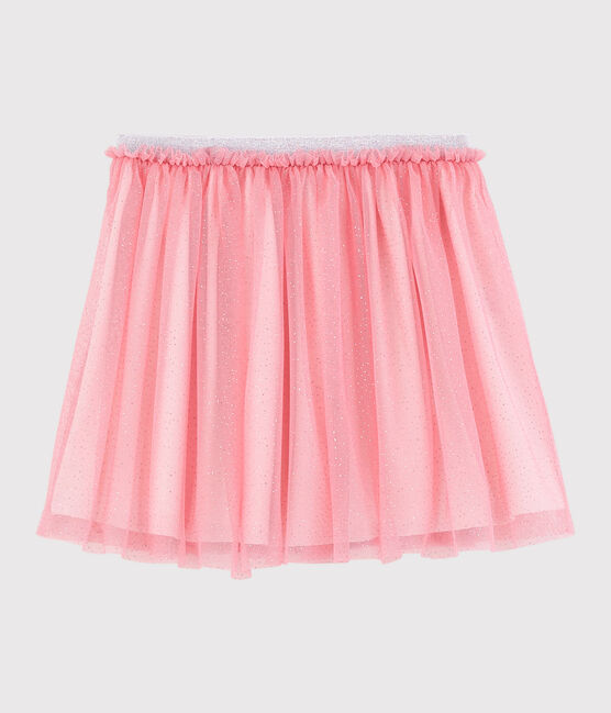Kinderrock aus Tüll mit Pailletten für Mädchen rosa GRETEL/grau ARGENT