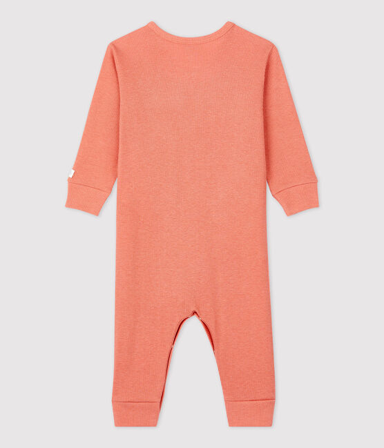 Baby-Strampler ohne Füße aus Baumwolle und Lyocell rosa PAPAYE