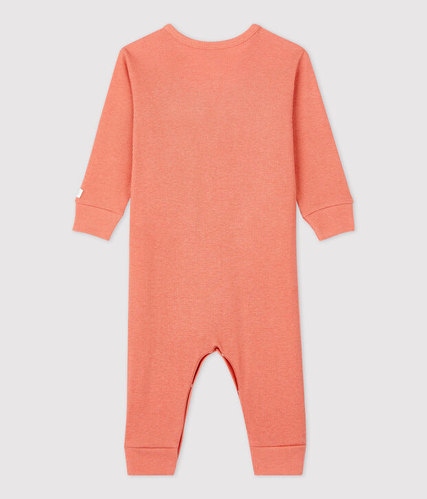 Baby-Strampler ohne F&uuml;&szlig;e aus Baumwolle und Lyocell rosa