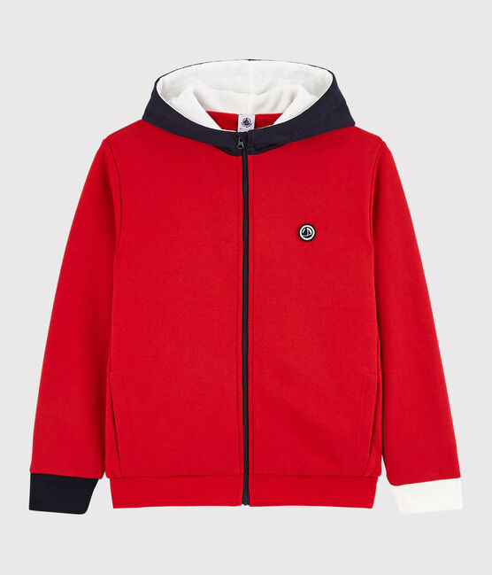 Kinder-Sweatshirt mit Kapuze für Jungen rot TERKUIT/ SMOKING