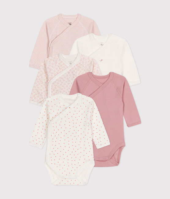 5er-Set langärmelige Baby-Bodys aus Baumwolle  variante 2