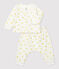 Zweiteiliges Baby-Set aus Bio-Doppeljersey mit Sonnenprint weiss MARSHMALLOW/ ORGE