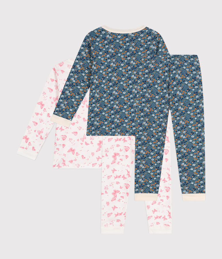 2er-Set Kinder-Pyjamas aus Baumwolle vielfarbig
