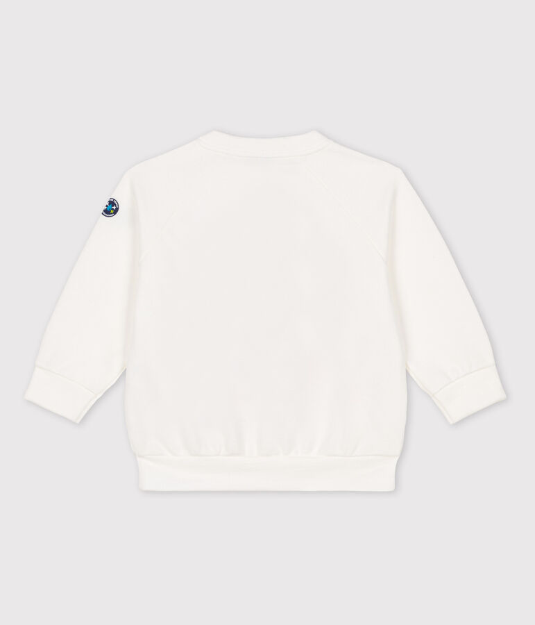 Baby-Sweatshirt Petit Bateau &times; Water Family weiss