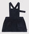 Ärmelloses Babykleid aus Cord blau SMOKING