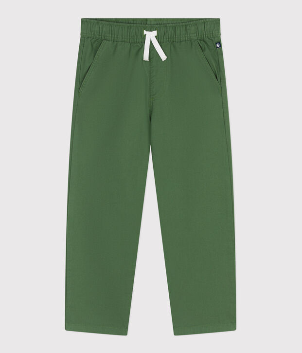 Kinder-Hose aus Baumwolle gr&uuml;n