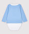 Baby-Hemd-Body mit Kragen für Jungen blau JASMIN