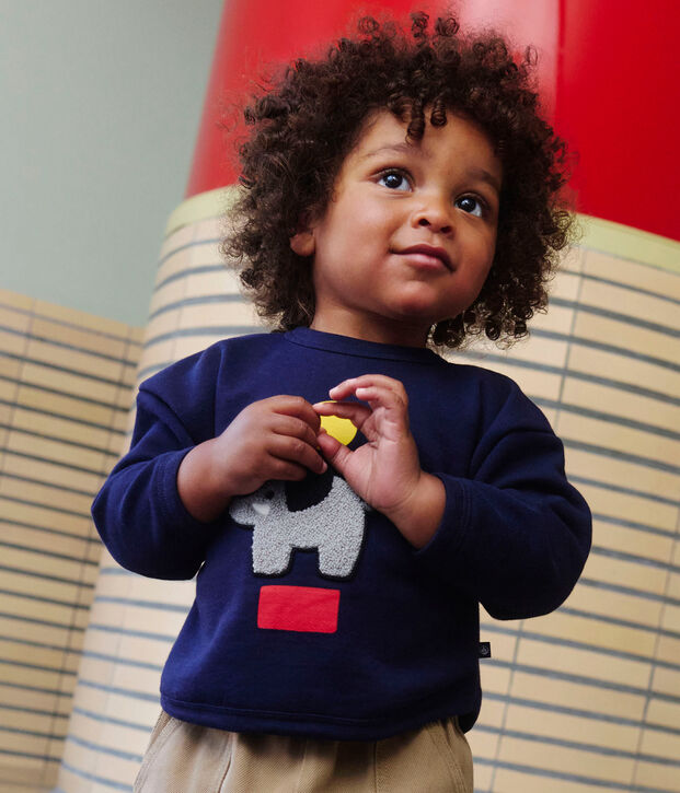 Baby-Sweatshirt aus Baumwolle mit Elefanten-Motiv SOIR