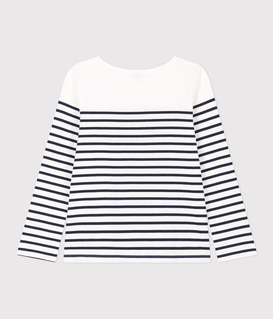 Streifenshirt aus Baumwolle für Damen weiss MARSHMALLOW/blau SMOKING