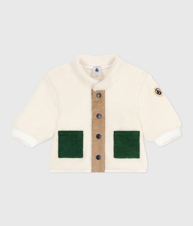 Baby-Mantel aus Sherpa. naturfarben/vielfarbig