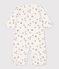 Bedruckter Baby-Kombi-Overall aus Baumwolle weiss MARSHMALLOW/weiss MULTICO