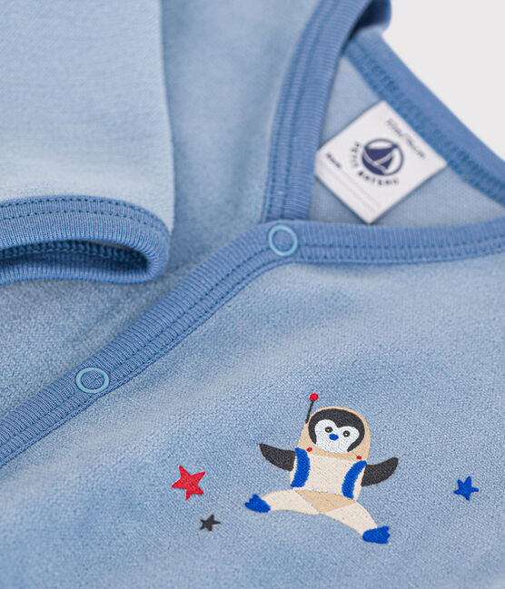 Strampler aus Nicki blau BEACH