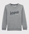 Kinder-Sweatshirt aus Molton für Jungen grau SUBWAY CHINE
