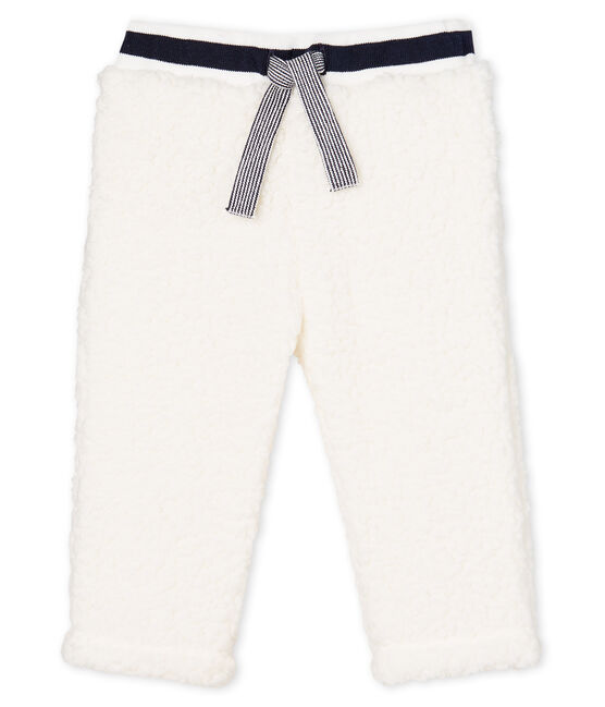 Unisex-Babyhose in Sherpa weiss MARSHMALLOW