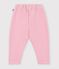 Baby-Jogginghose aus einfarbiger Baumwolle rosa