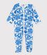 Baby-Strampler aus Baumwolle mit Pflanzenmuster
