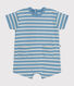 Baby-Kurzoverall aus dichtem Jersey im Streifenlook
