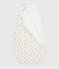 Babyschlafsack aus Nicki mit Leoparden-Motiv TOG-Wert 3 weiss MARSHMALLOW/weiss MULTICO