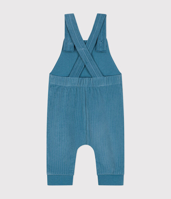 Lange Baby-Latzhose aus Cord blau POLOCHON