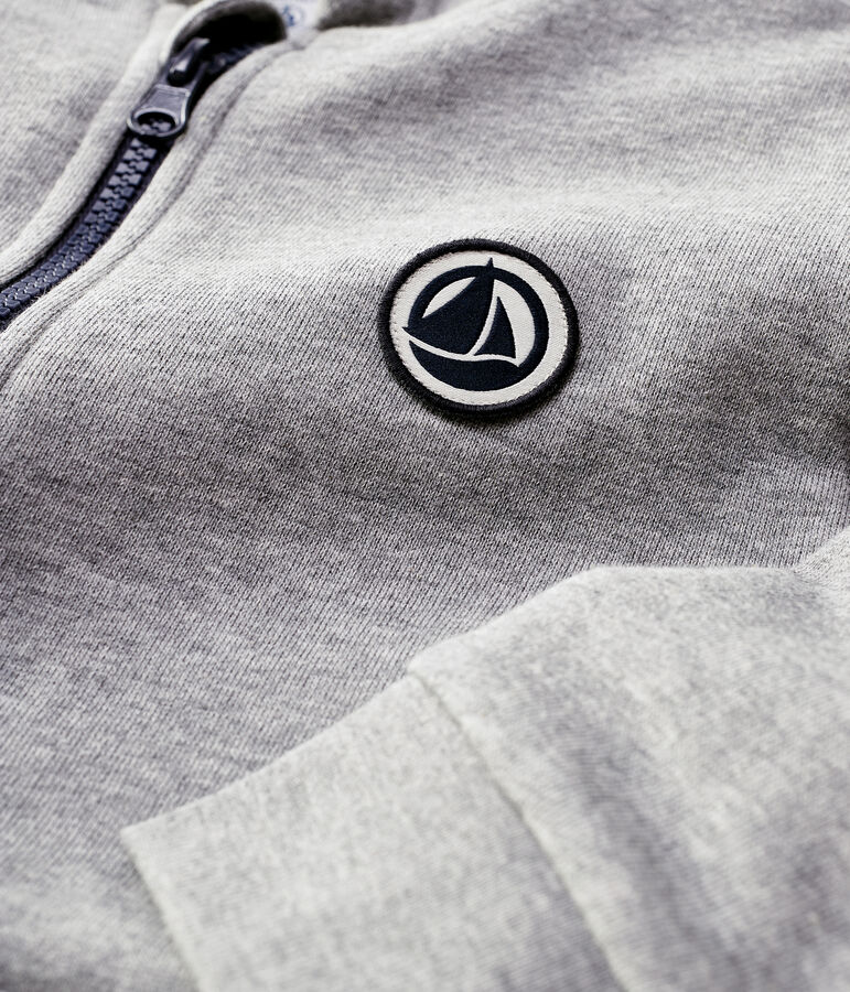 Kinder-Kapuzen-Sweatshirt f&uuml;r M&auml;dchen / Jungen grau