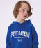 Kinder-Kapuzensweatshirt aus Baumwolle blau PERSE