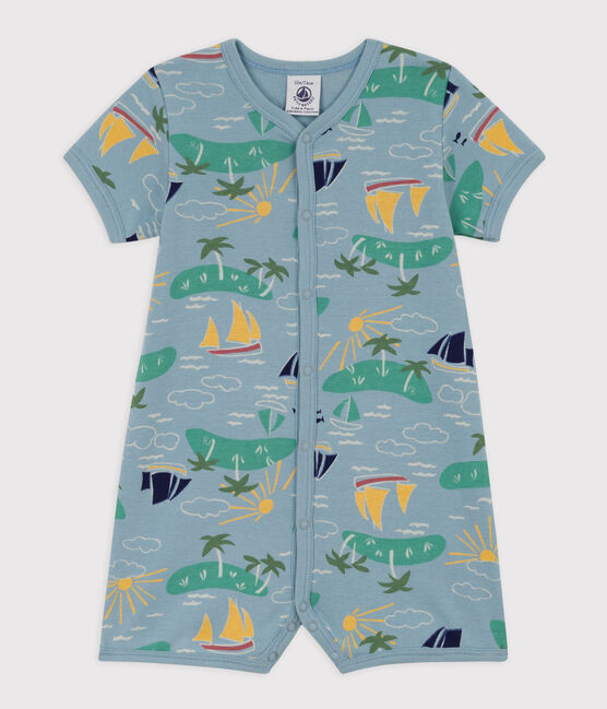 Baby-Kurzoverall aus Baumwolle mit Entdeckermotiv ENNEIGE/ MULTICO