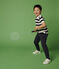 Kurzärmeliges Kinder-Poloshirt aus Jersey für Jungen blau SMOKING/weiss MARSHMALLOW