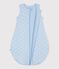 Babyschlafsack aus Baumwolle mit Walmotiv TOG-Wert 2,5 blau/weiss