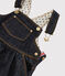 Baby-Jeanslatzkleid Mädchen blau JEAN