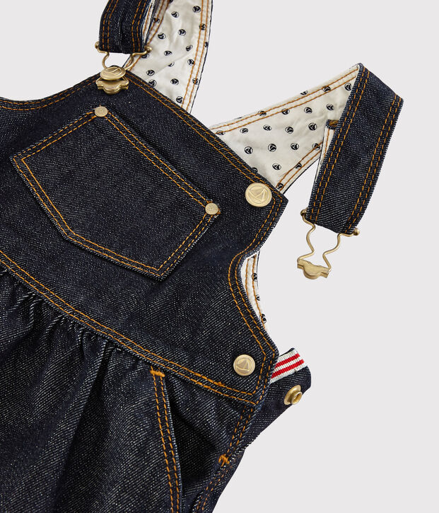 Baby-Jeanslatzkleid M&auml;dchen blau
