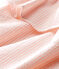 Gestreifter baby-kurzoverall mädchen weiss MARSHMALLOW/rosa ROSAKO