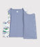 Wendbare Baby-Weste aus Baumwolle mit Paris-Motiv weiss/vielfarbig