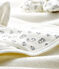 Set mit Badetuch und Babyschuhen aus Bouclé-Frottier und Rippstrick weiss MARSHMALLOW/grau SCULPTURE/ MULTICO