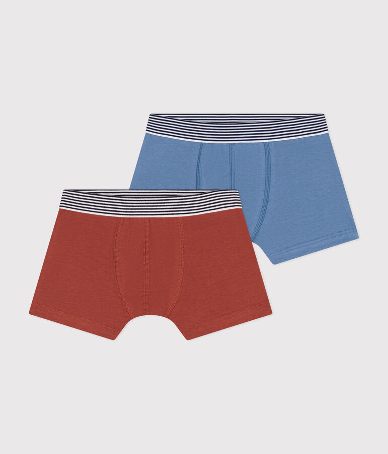 2er-Set Kinder-Boxershorts aus Baumwolle und Elastan variante 2