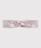 Kinder-Stirnband aus Popeline mit Blumenmuster blau/vielfarbig
